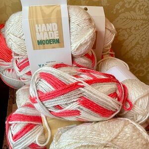 New, Unused Lot of Wool Blend Yarn, 10 Skeins